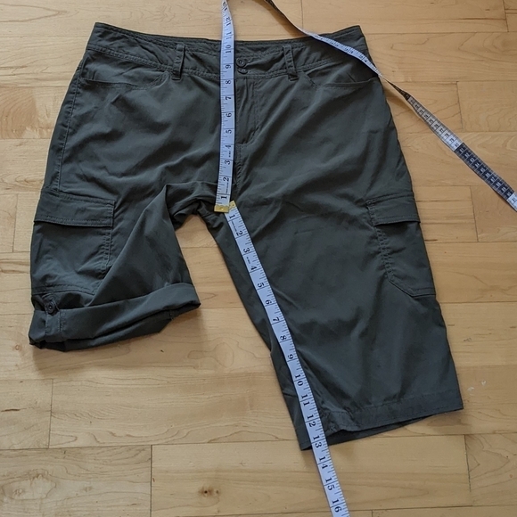 PATAGONIA roll up cargo light weight trail hiking shorts khaki green size 10 @Z - Picture 8 of 11